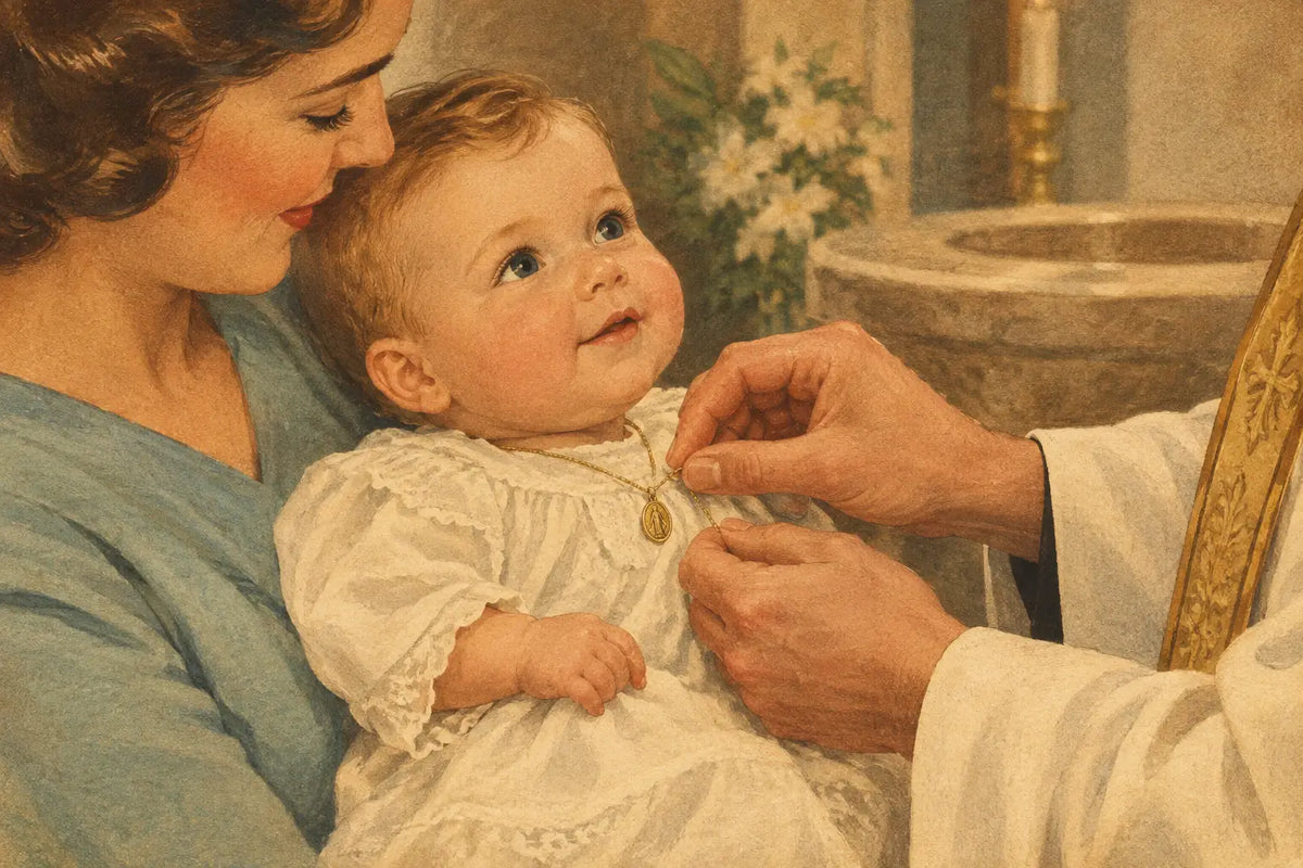 How to Secure Baptism Jewelry for a Baby