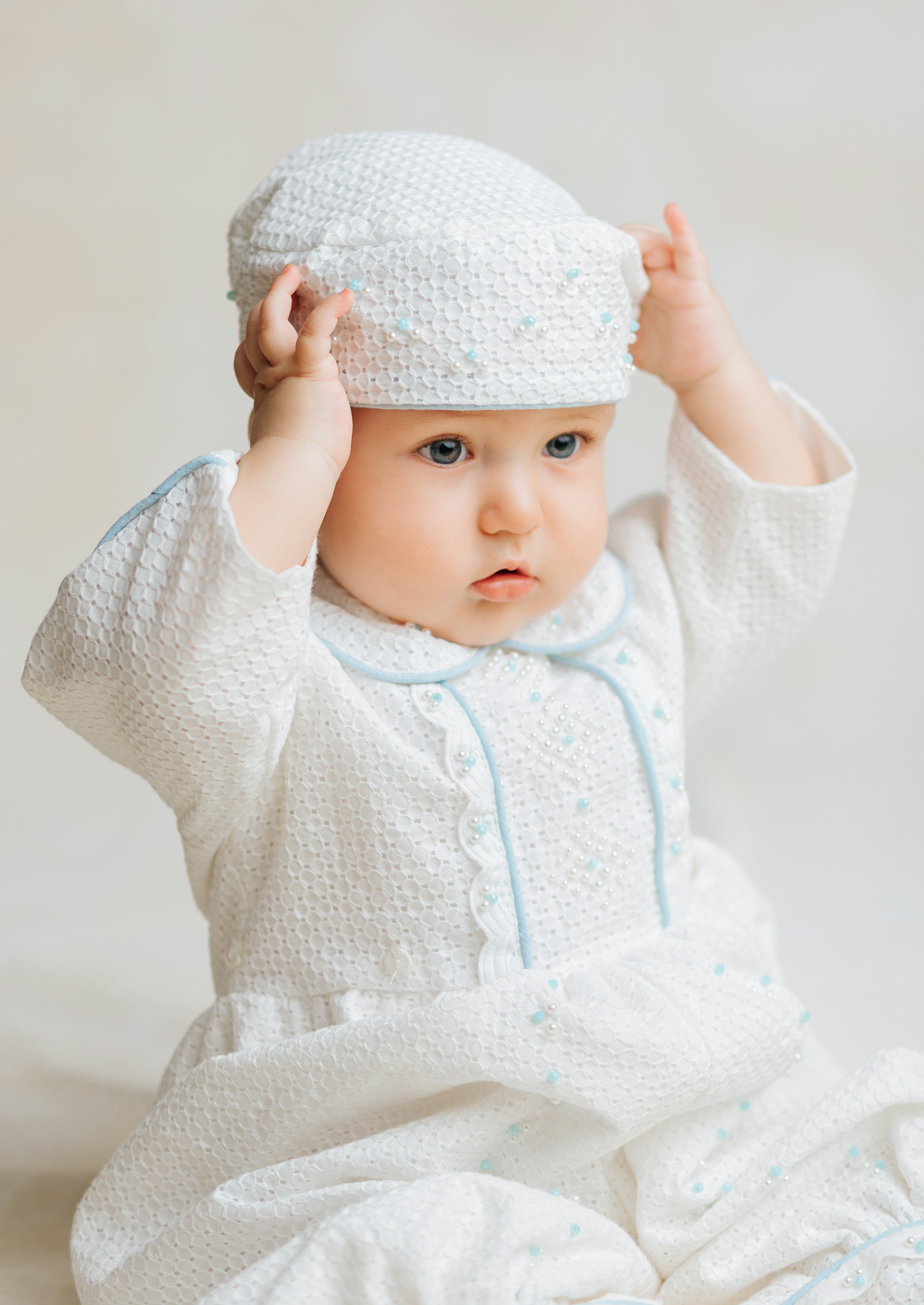 handmade christening gown Burbvus B030