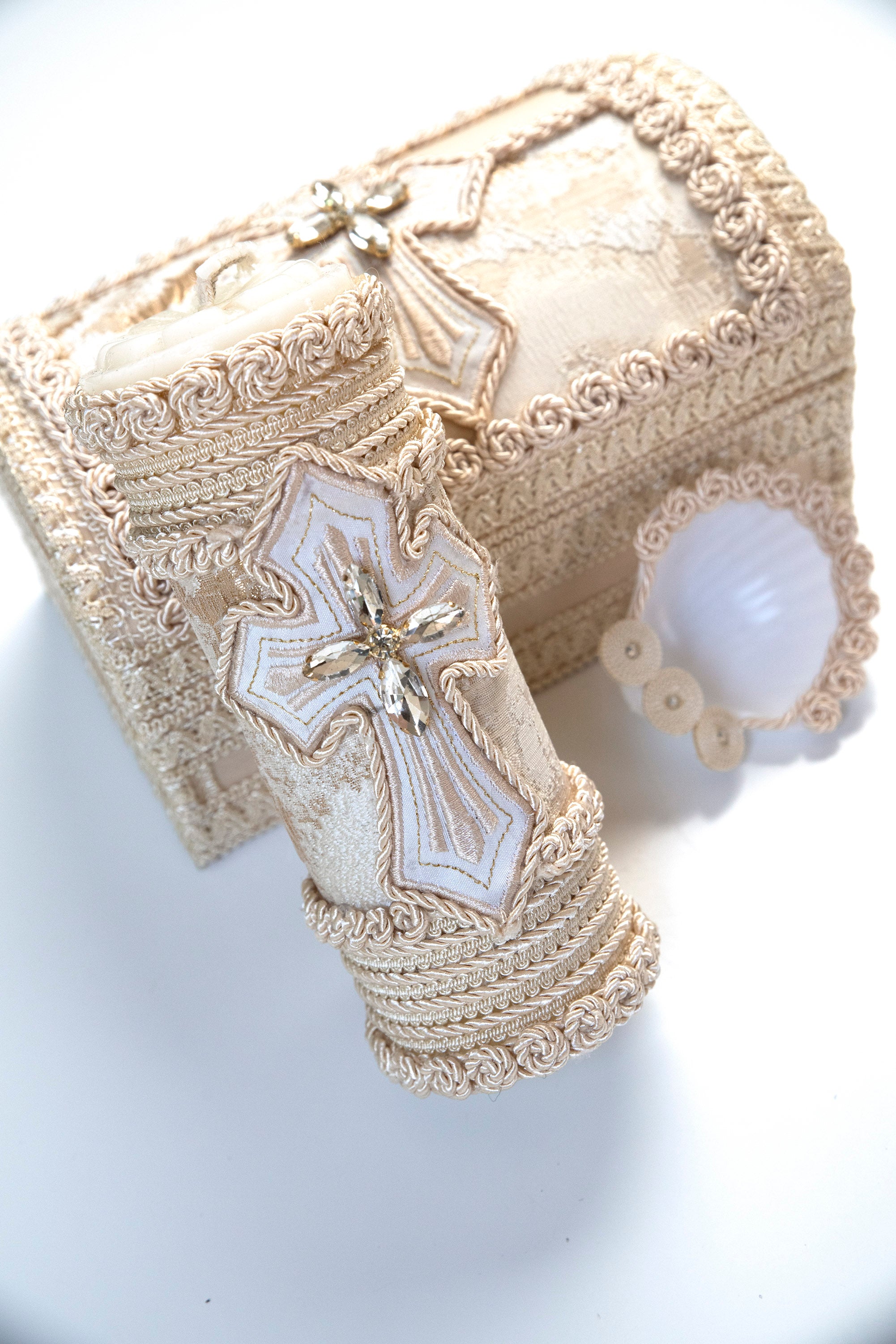 Candle Set # 38 with Wood Chest