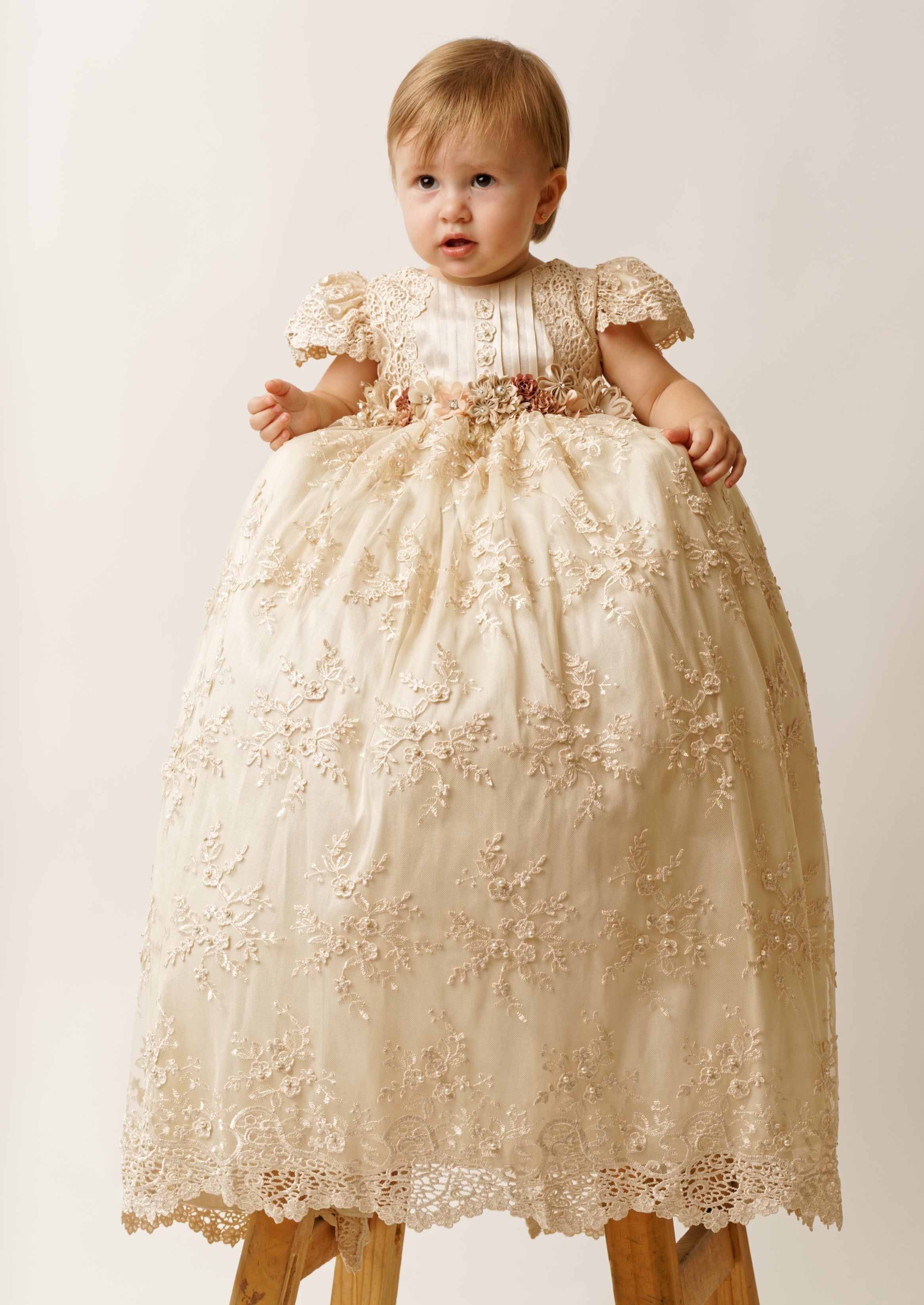 Handmade Baptism dress Burbvus G030