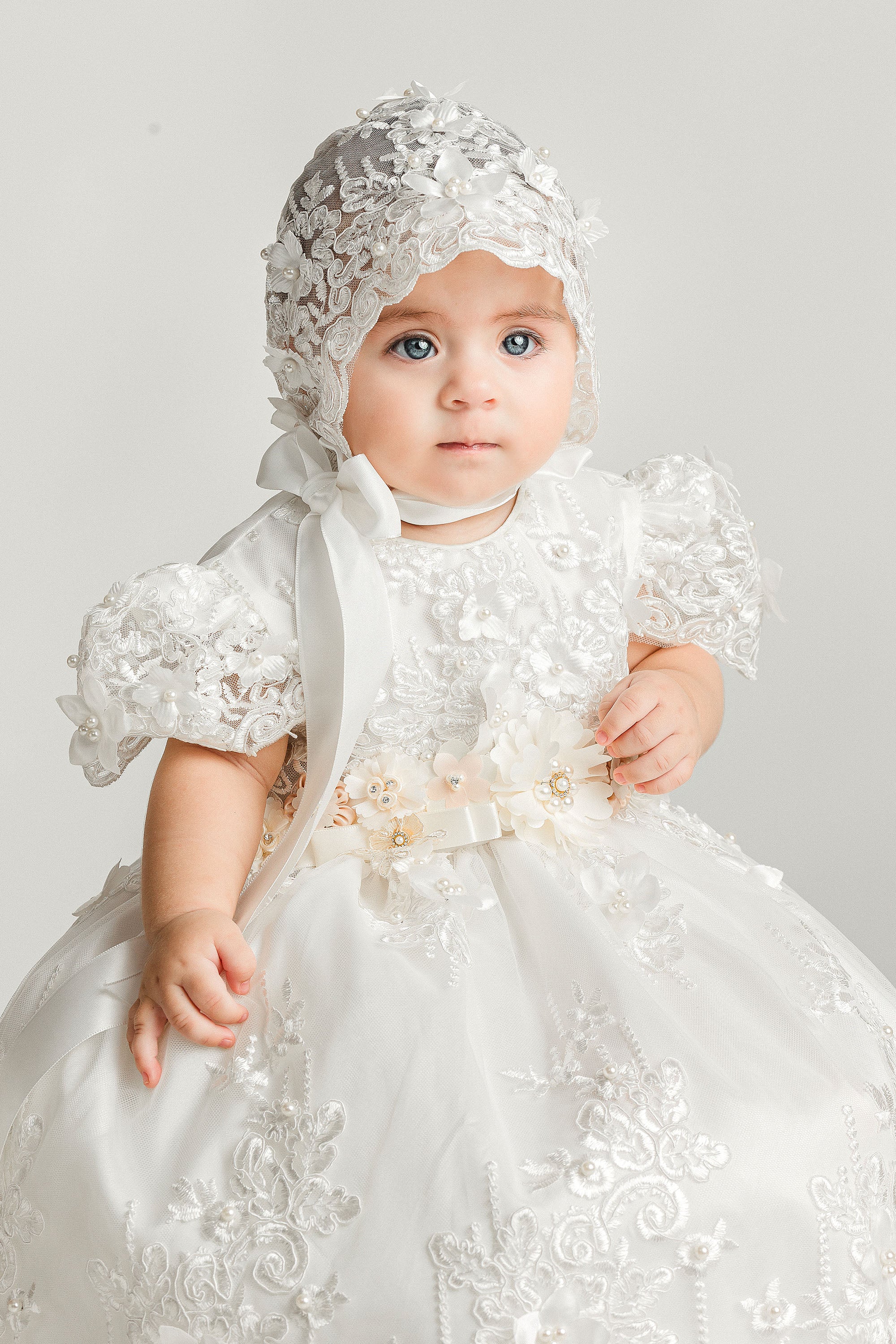 christening dress Christening Dress G051 0-6 Months / Off-White