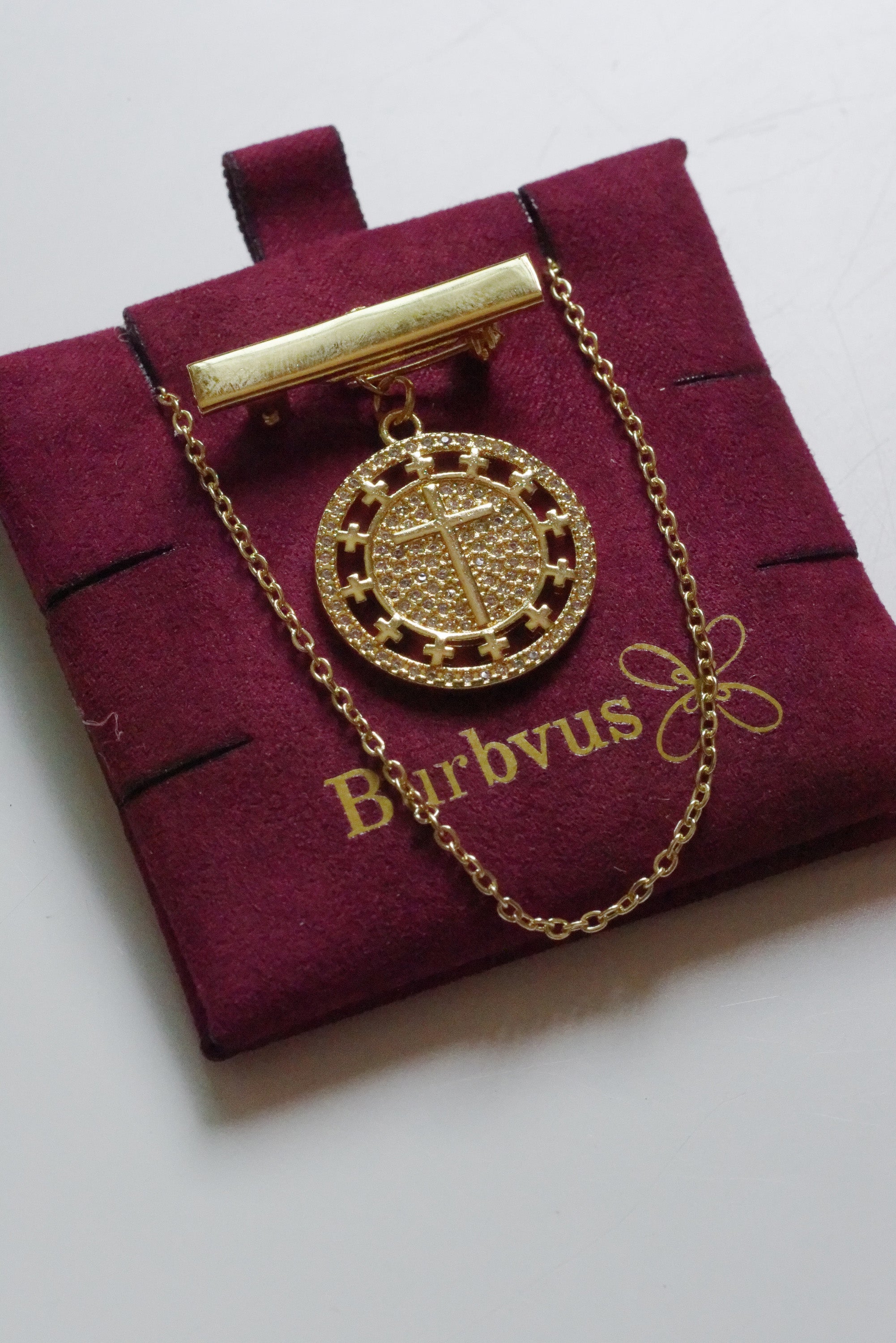 Gold Plated Baptism Pin & Medal