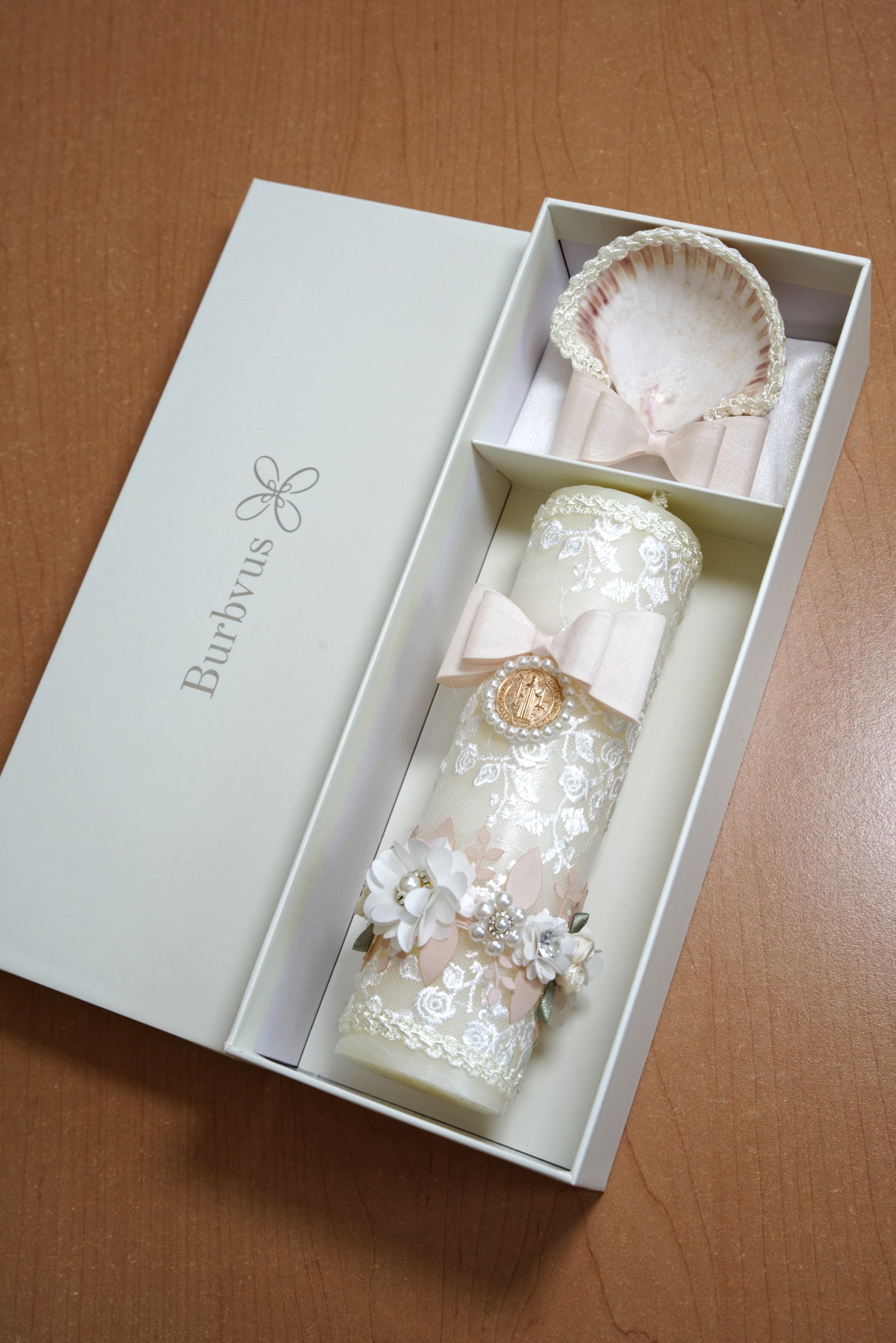 Baptism Candle set with Medal