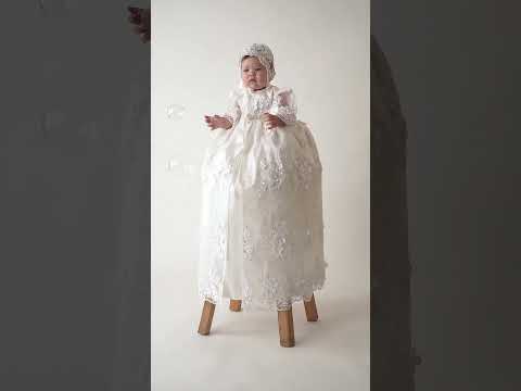 Load video: Christening Dress G035