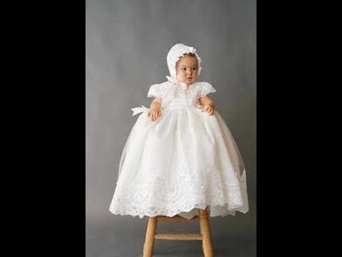 Load video: Christening Dress G036