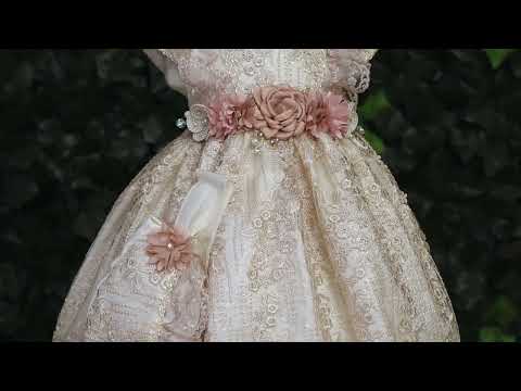 Load video: Christening Dress G029