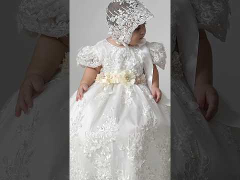 Load video: Christening Dress G061