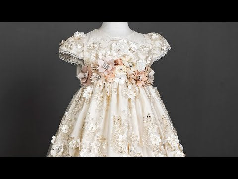 Load video: Christening Dress G019