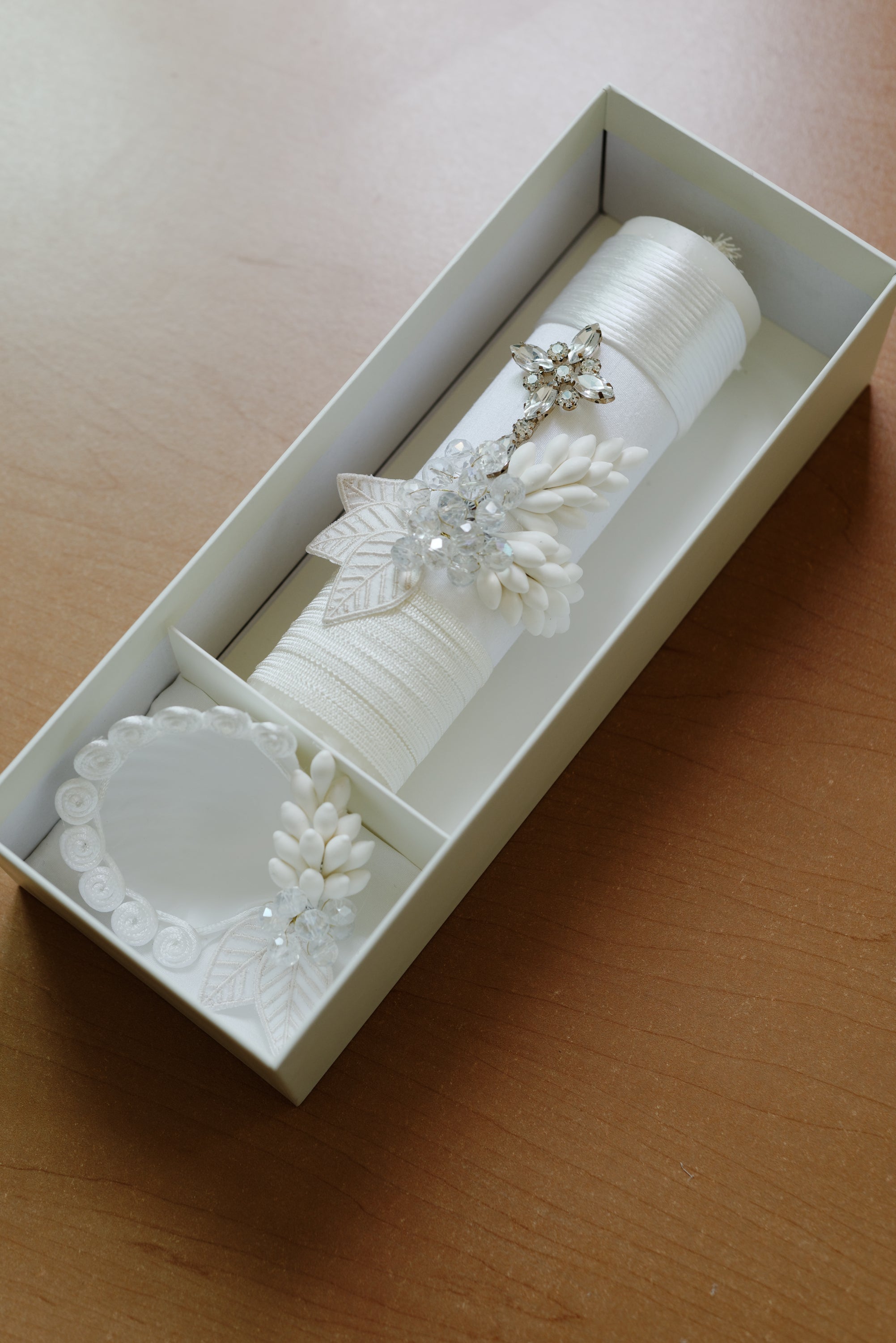 beautiful candle set baptism or primera comuinon vela