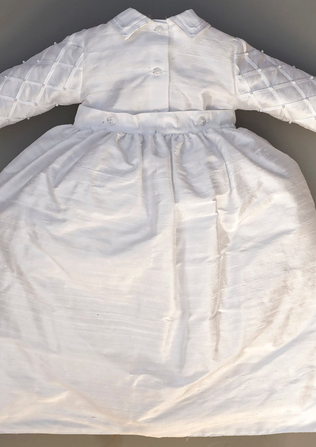 Christening Gown Reverse Burbvus B001 White