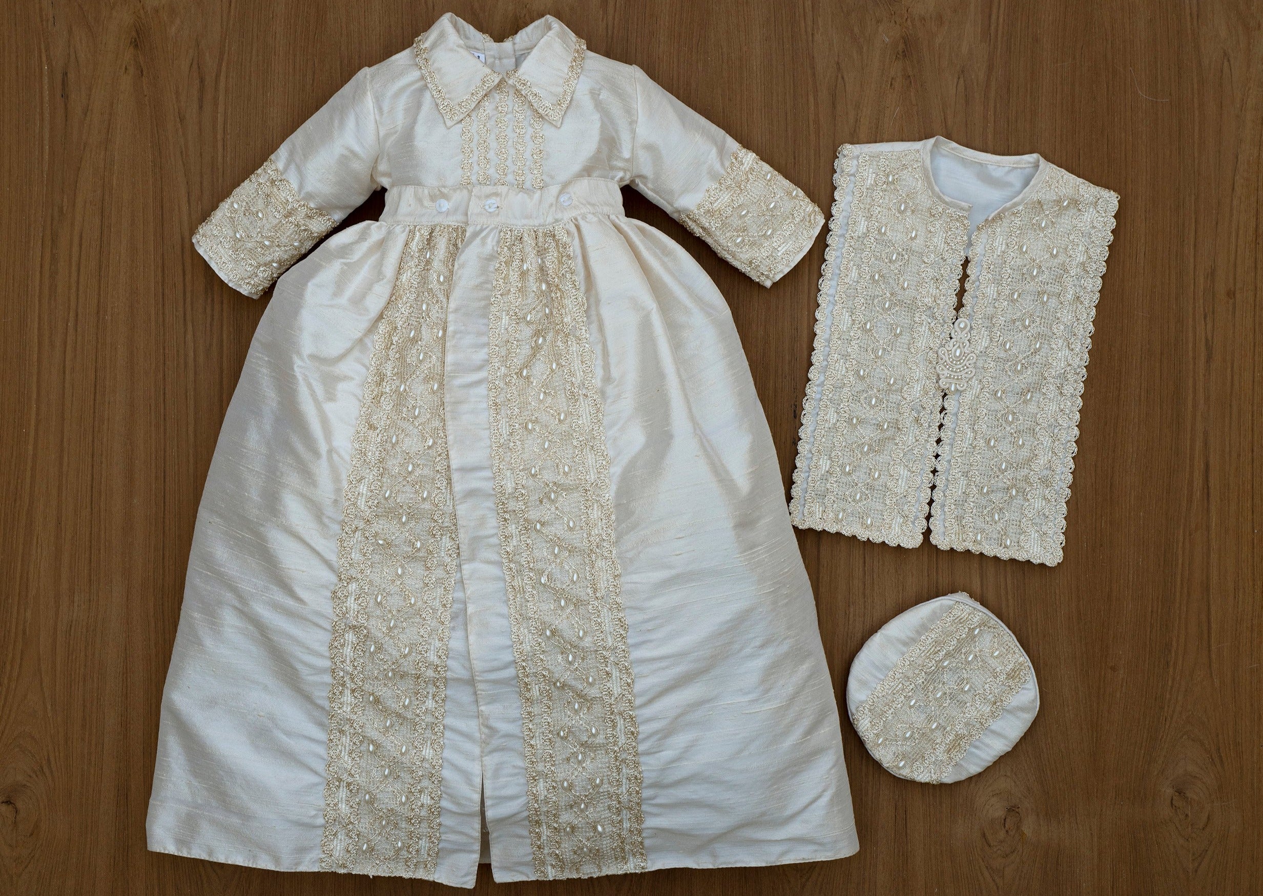 Handmade Baptism Outfit for Boys B026 Burbvus
