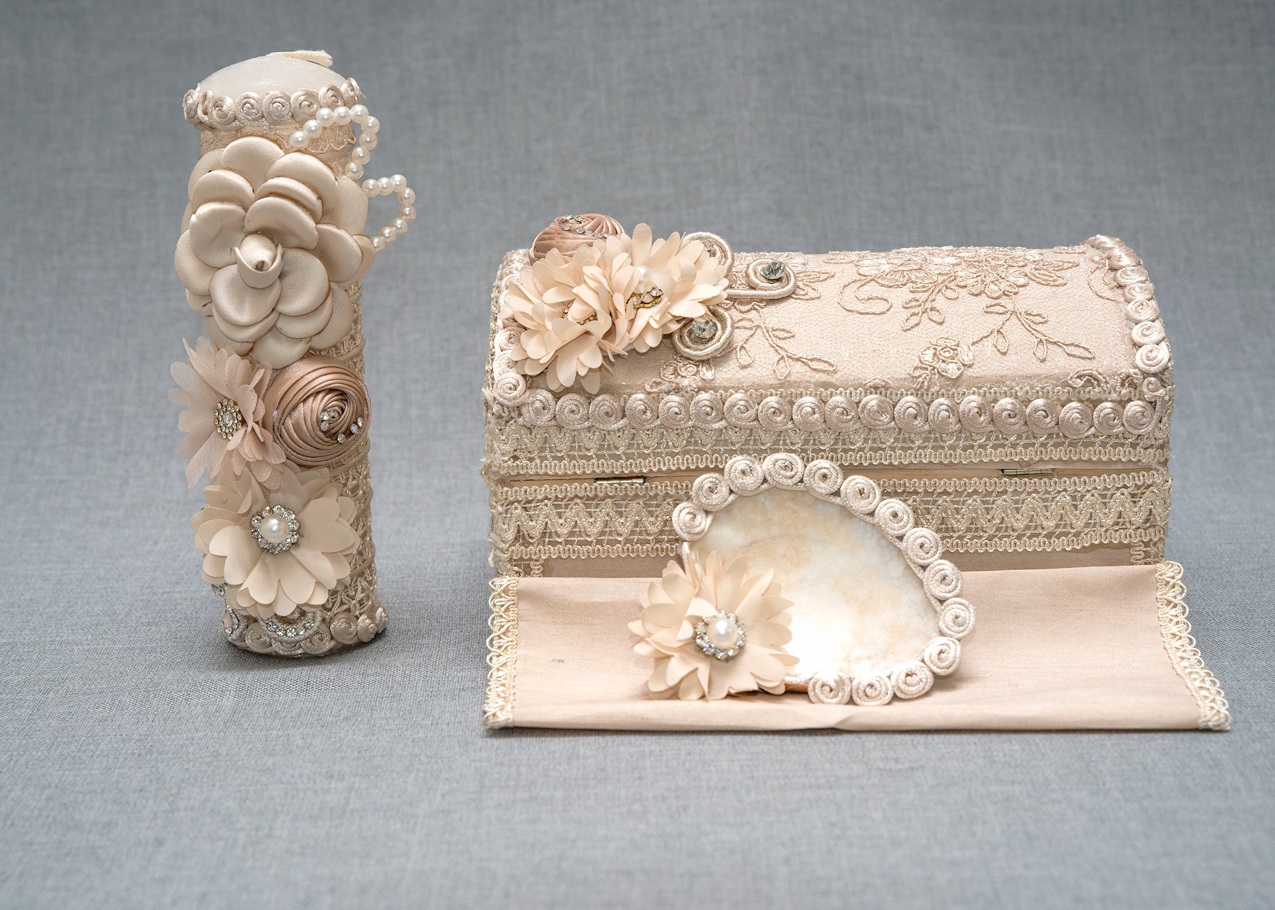 chest candle for baptism or chrristening burbvus 18