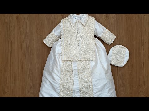 Load video: Christening Gown B026 Video Burbvus