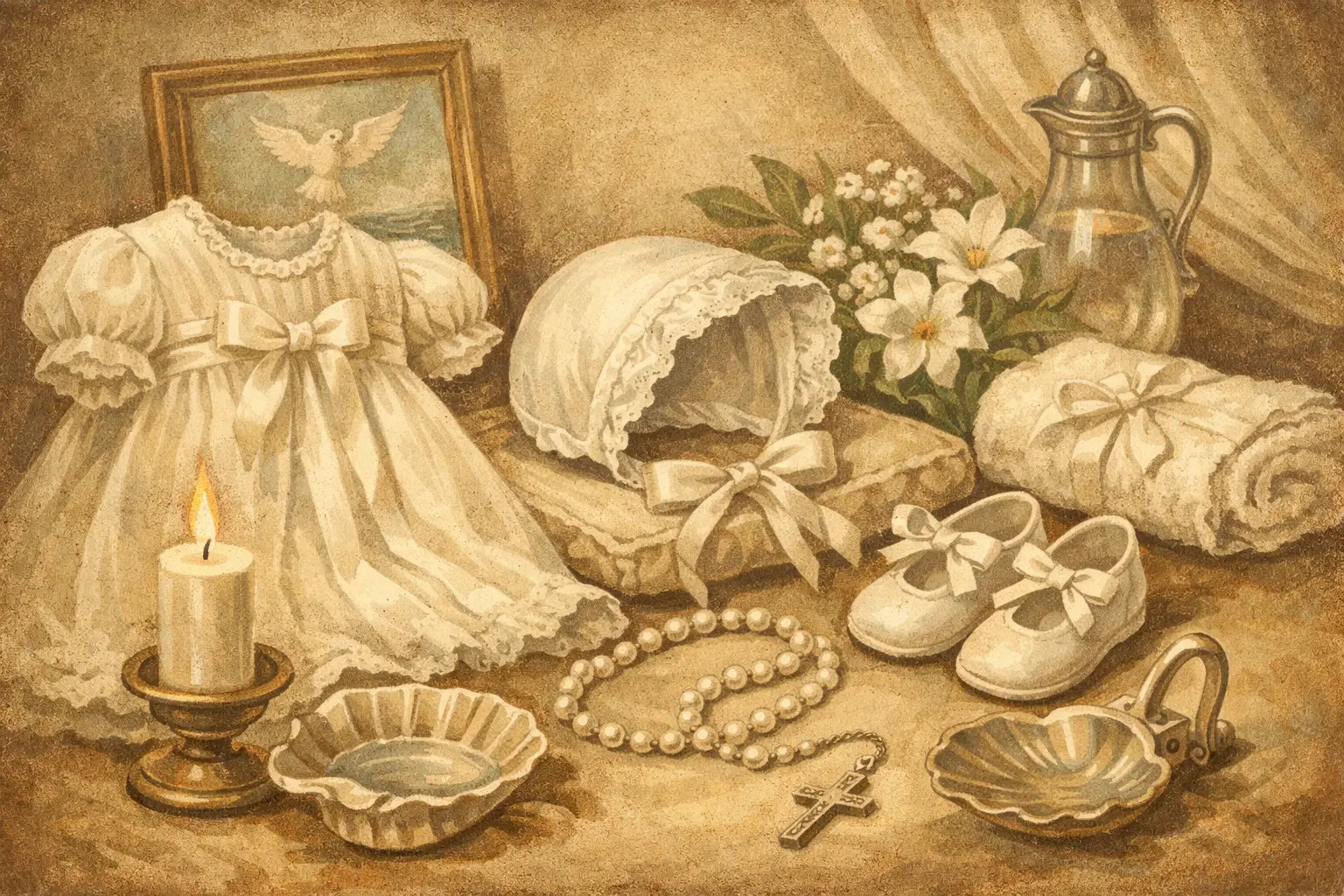 How to Style Baptism Accessories Beautifully