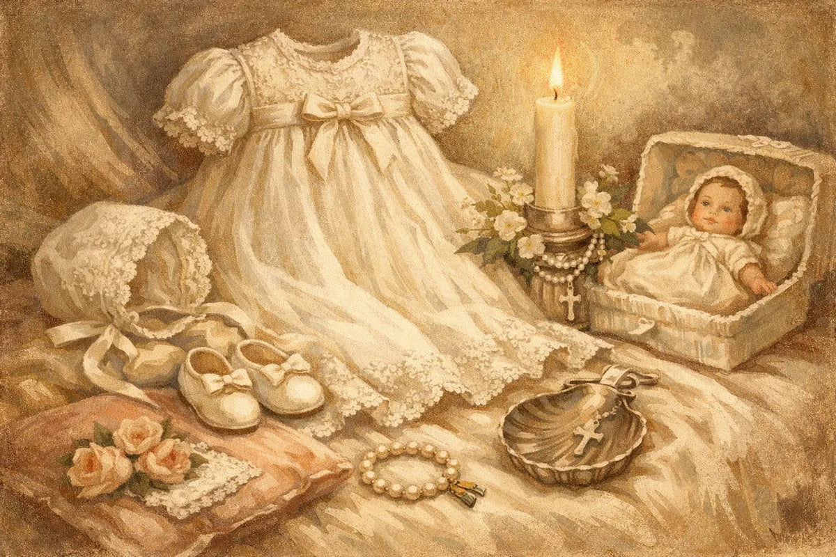 Baby Girl Christening Set Example for Her Day