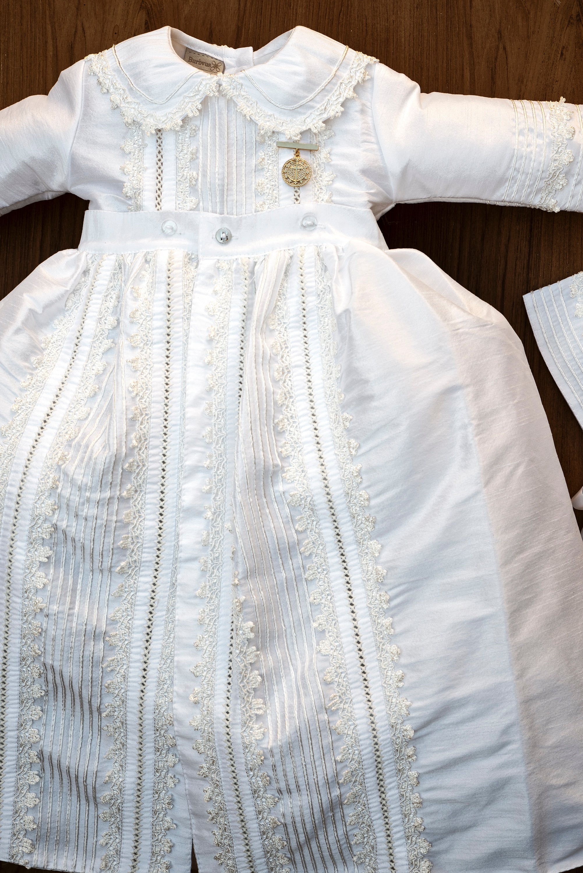 Christening Outfit B009 + Medal Pin