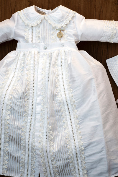 Christening Outfit B009 + Medal Pin