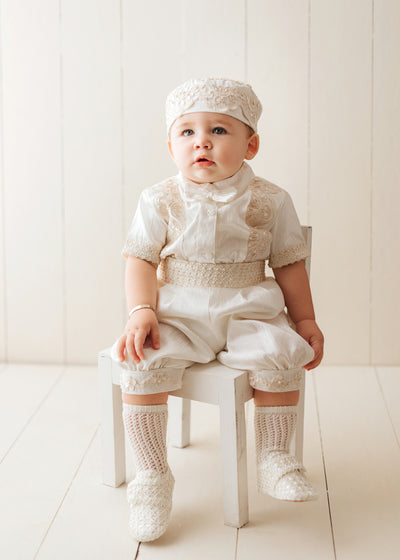 Convertible Baptism Outfit For Baby Boys Burbvus B032