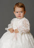 Handmade Christening Gown for Baby girls G041 Burbvus