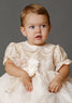 Rose Gold Baptism Outfit for baby girls Burbvus G039