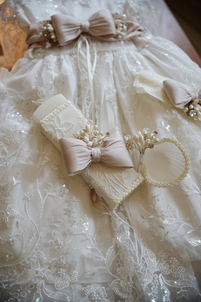 Christening Dress G044 + Matching Candle Set