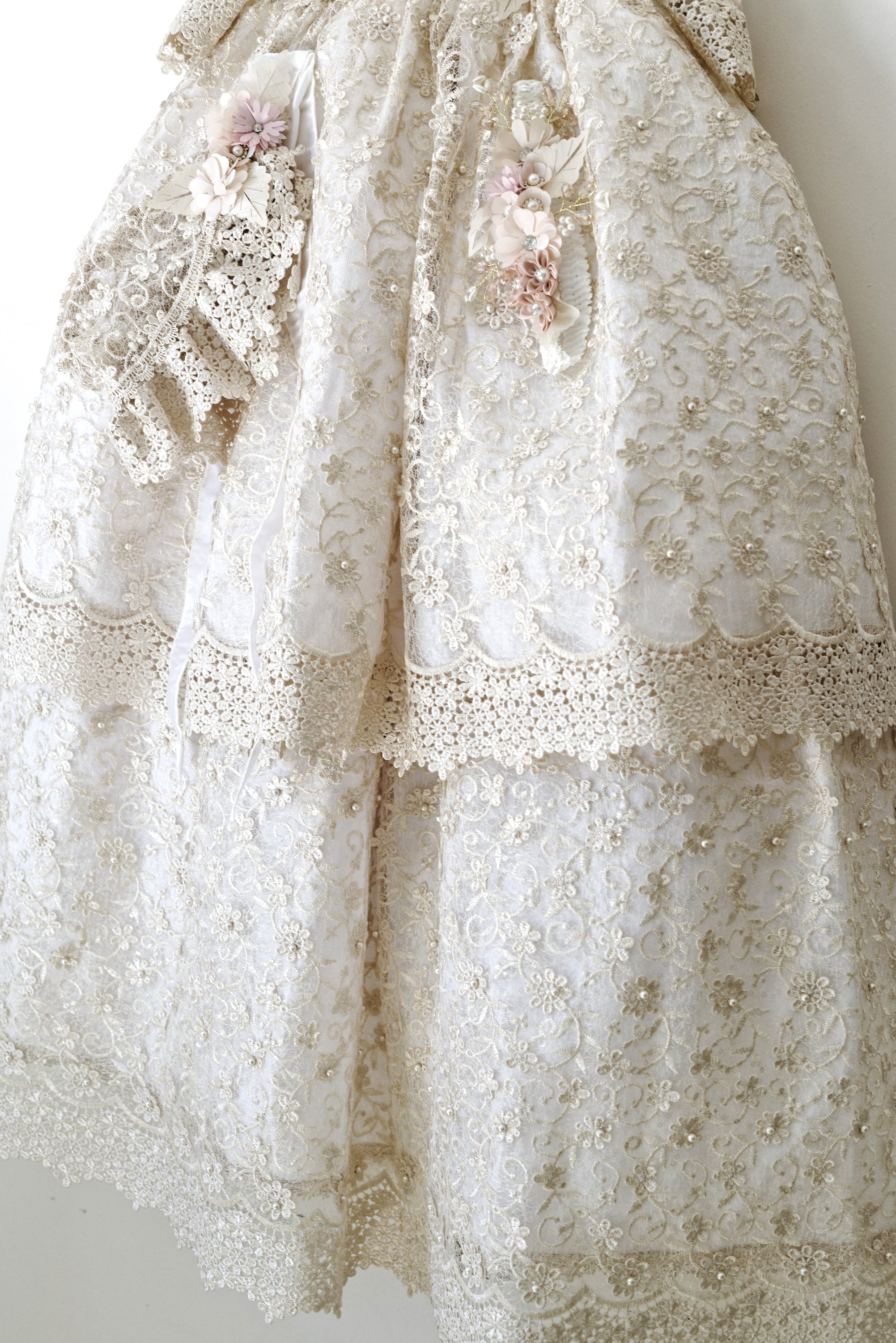 Christening Dress G049 + Gold Plated Medal