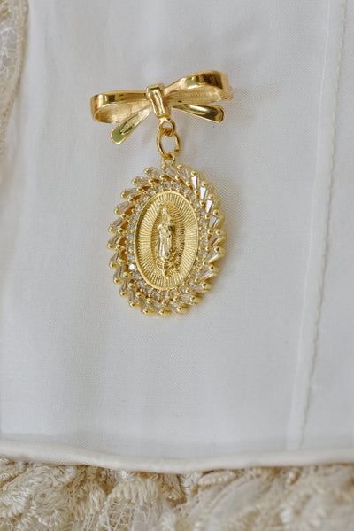 Christening Dress G049 + Gold Plated Medal