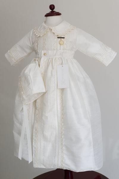 Christening Gown Burbvus B009 + Gold Medal Cross