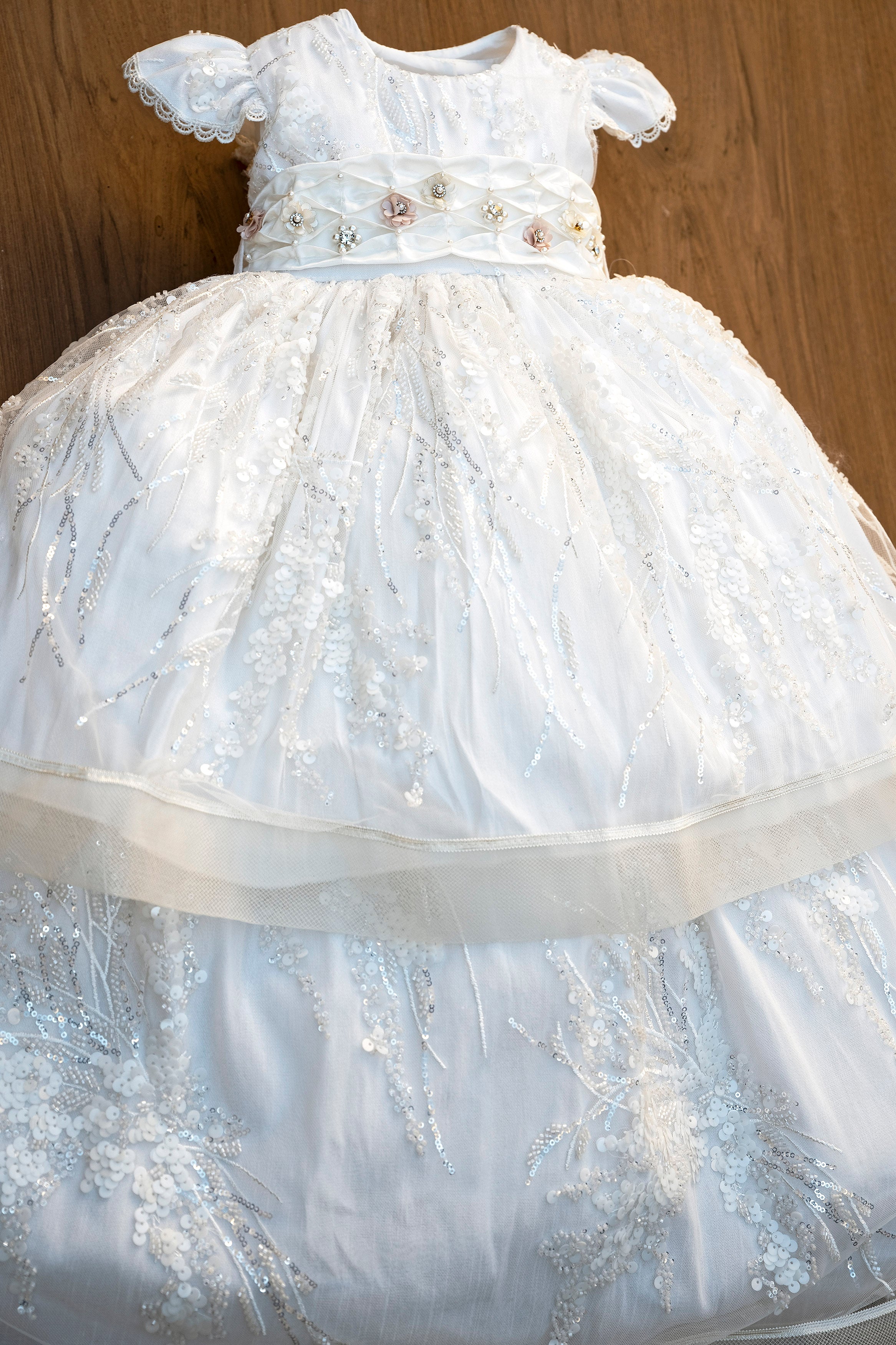 Christening Dress G033 + Matching Candle Set