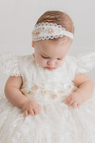 Christening Dress G033 + Matching Candle Set