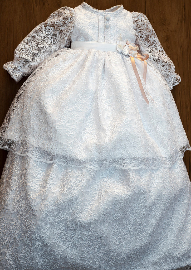 Christening dress Burbvus G041, Girls baptism outfit
