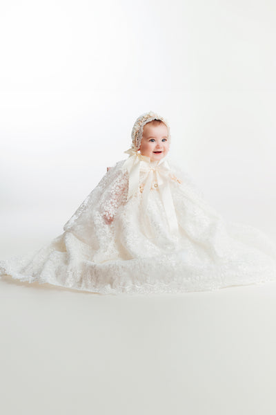 Vintage Baptism outfit for baby girls G043 Burbvus