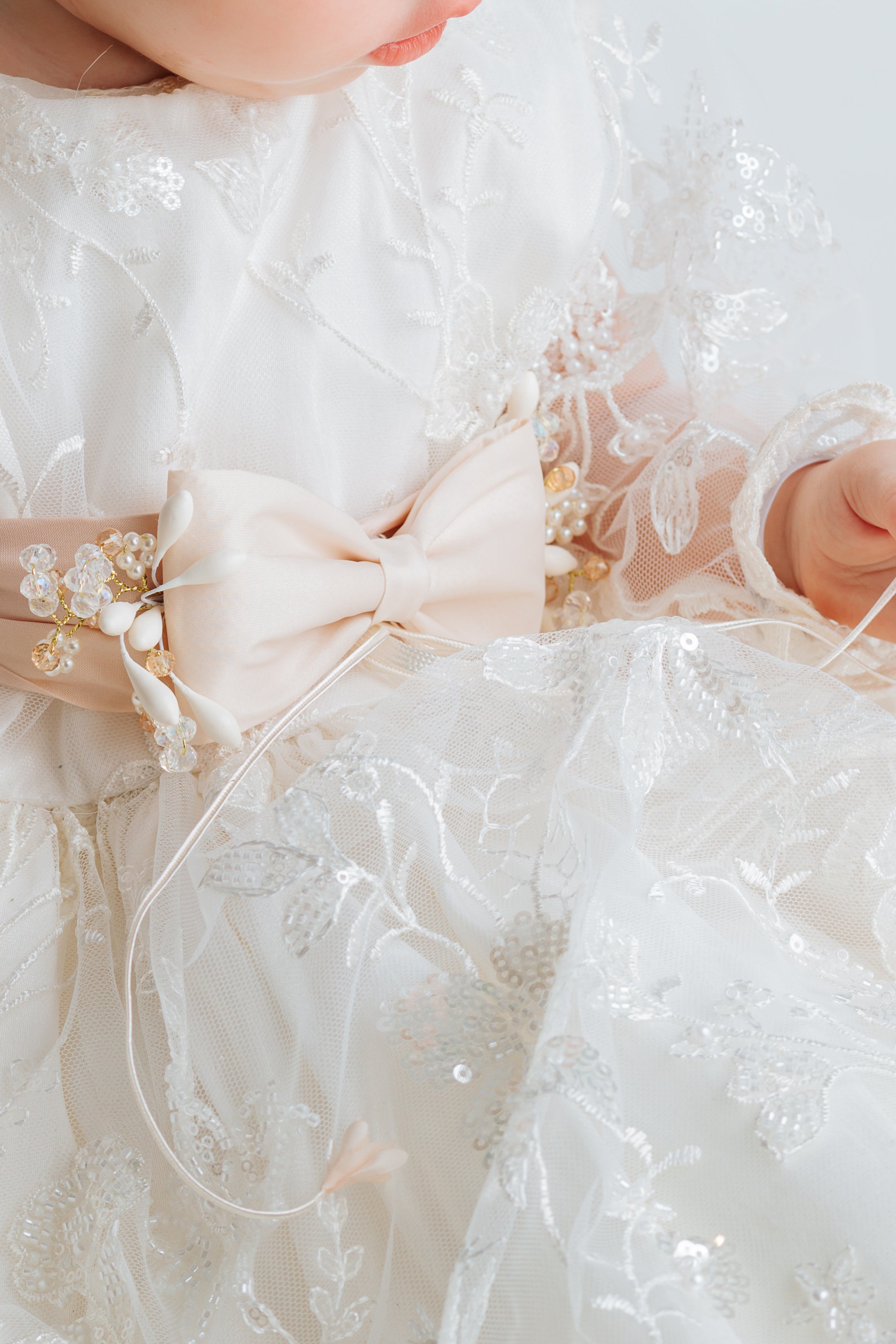 Christening Dress G044 + Matching Candle Set