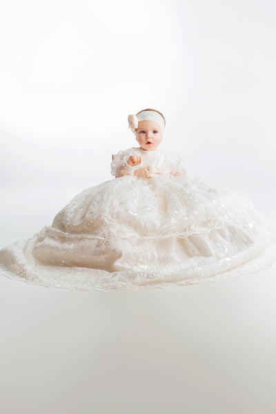 Christening Dress G044 + Matching Candle Set