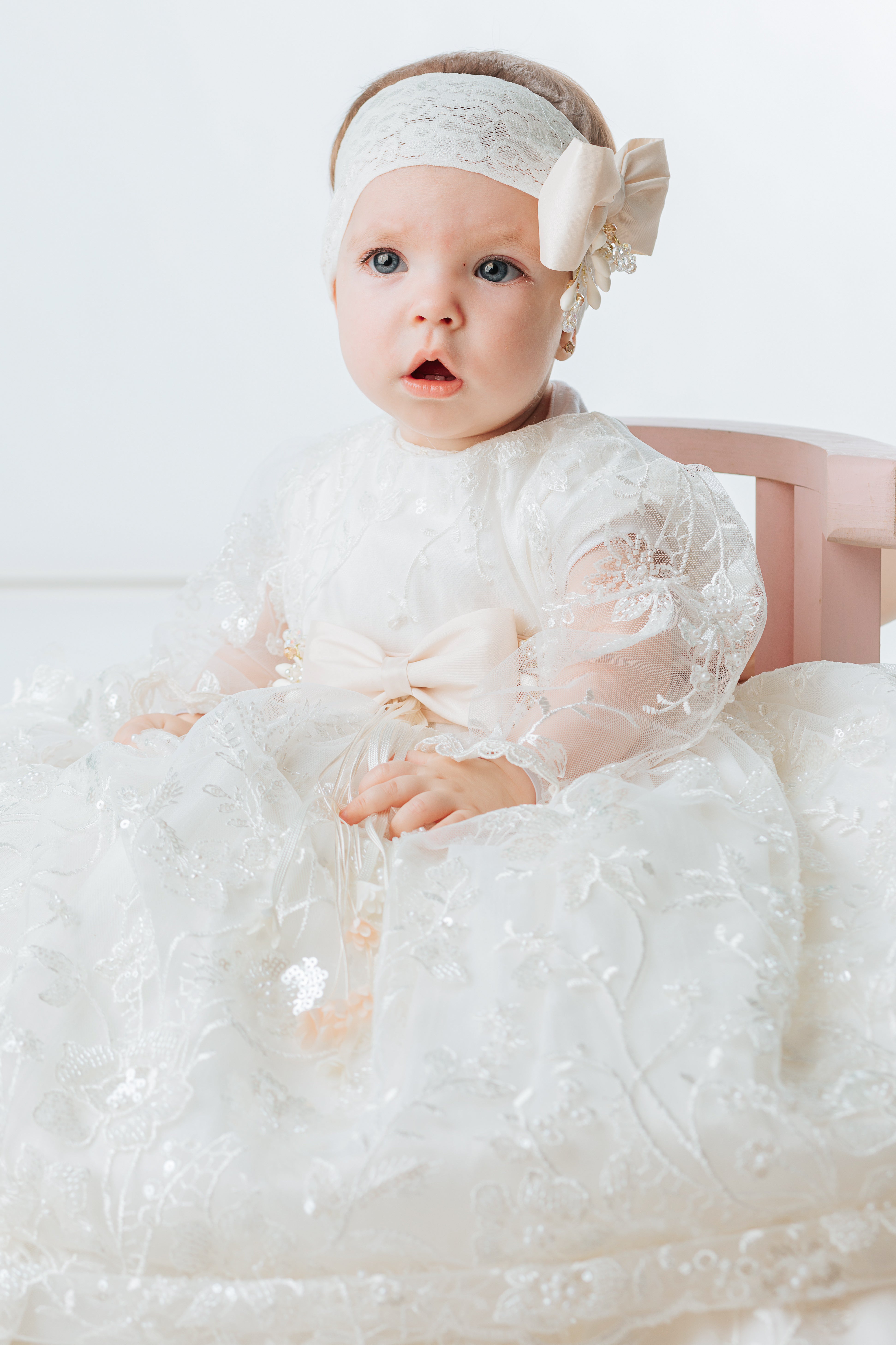 Christening Dress G044 + Matching Candle Set