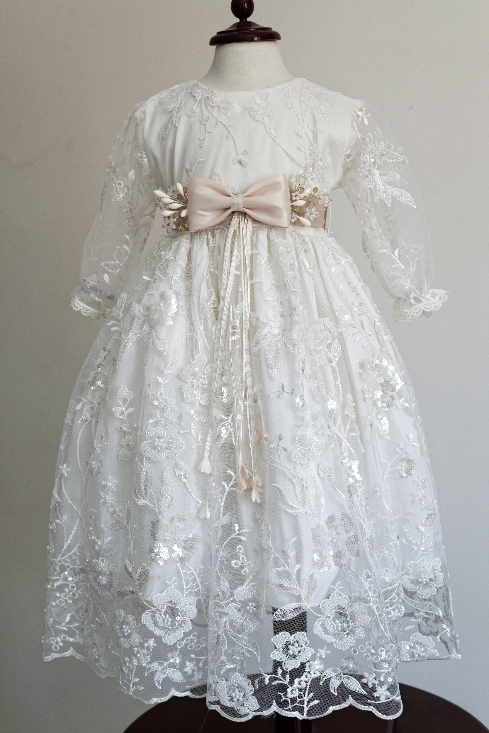 Christening Dress G044 + Matching Candle Set