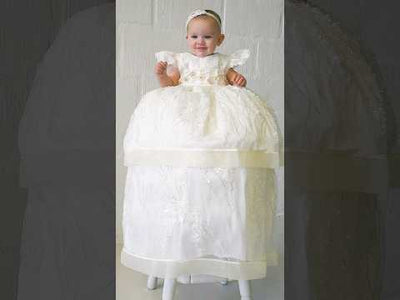 Christening Dress G033 + Matching Candle Set