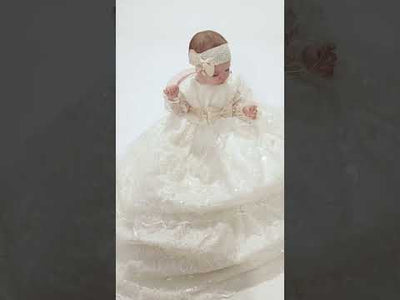 Christening Dress G044 + Matching Candle Set