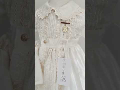 Load video: Gold Plated Baptism Pin &amp; Medal