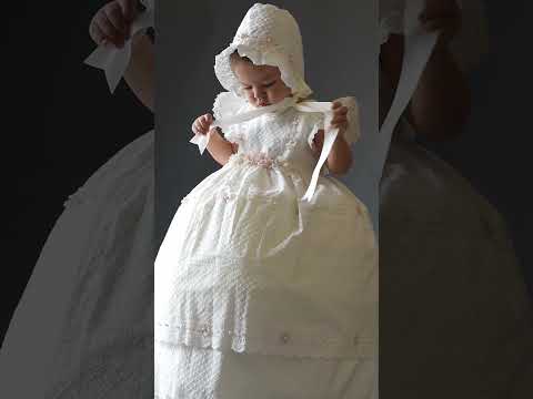 Load video: Christening Dress G040