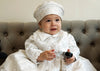 Christening outfit with matching beret fo baby boys