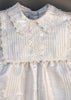Christening Gown B002 Handmade Burbvus, Color white upper part
