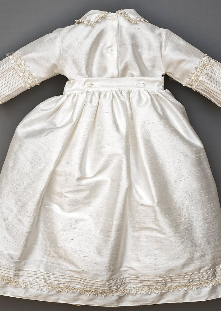 Christening Gown B002, back part with skirt Handmade Burbvus