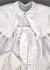 Christening Gown B004 Handmade Burbvus, White Color Cape and Skirt Details