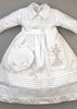 Christening Gown B007 Handmade Burbvus White Color without the cape