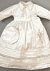 Christening Gown B007 Handmade Burbvus Ivory Color with removable Cape