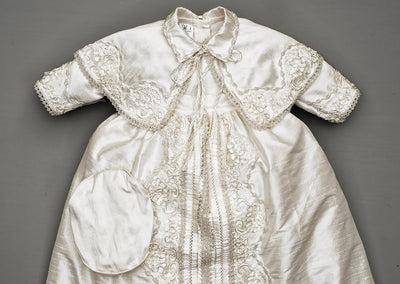 Handmade Christening outfit B008  Baby boy Mariachi style Ivory Color