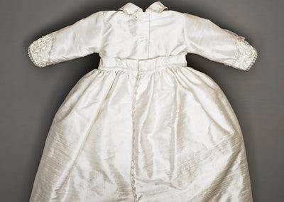 Back details from our Christening gown B008 with the skirt