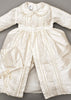 Baby boy Christening Gown Burbvus B009, hand made Ivory color