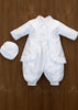 Handmade christening outfit for baby boys